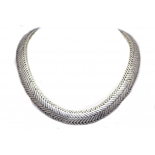 Flat Snake Silver-Tone Necklace WARM SILVER | ALLSAINTS US