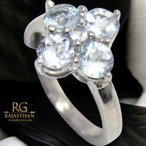 Rajasthan Gems Ring Silver 925 Sterling Women Natural Cat Eye Gem Stone Handmade Gift F268