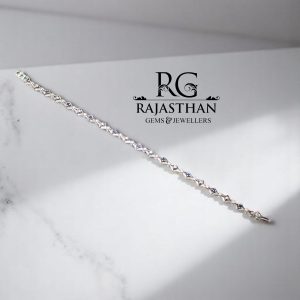 Rajasthan Gems Bracelet Silver Sterling 925 Jewelry Natural Blue Sapphire & Emerald Gem Stone Women Handmade Gift F741