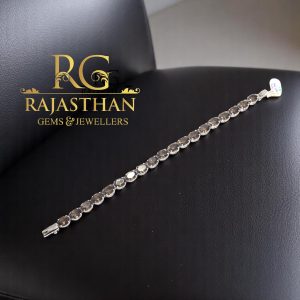 Rajasthan Gems Bracelet Silver Sterling 925 Jewelry Natural Smoky Topaz Gem Stone Women Handmade Gift F761