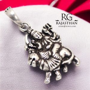 Rajasthan Gems Charm Pendant Goddess Durga 925 Sterling Silver Men Women Unisex Handmade Gift G123