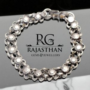 Rajasthan Gems Antique Bracelet Solid Silver Traditional Engraving Design Jewelry Women Handmade Gift G307