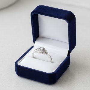 Rajasthan Gems Ring Band 925 Sterling Silver Cubic Zirconia CZ Zircon Stone Women Handmade Gift j536