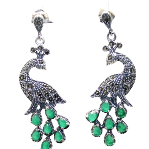 Bracelet 925 Sterling Silver Cubic Zirconia & Marcasite Gem Stone Women Handmade Gift Designer H668