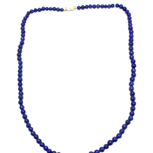 Rajasthan Gems Beaded Necklace Mala Natural Lapis Lazuli Gem Stone Gemstone Women Gift H941