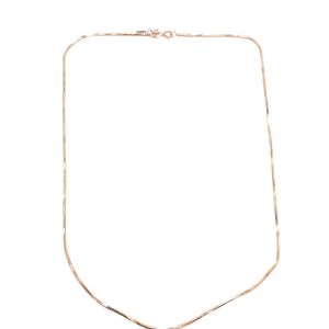Rajasthan Gems Snake Chain Necklace 925 Sterling Silver 18.0" inches Rose Gold Plated Handmade Designer Unisex Men Women Gift i287