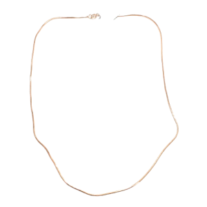 Rajasthan Gems Solid Snake Chain Necklace 925 Sterling Silver 17.5" inches Rose Gold Plated Handmade Designer Unisex Men Women Gift i291
