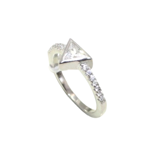 Rajasthan Gems Ring 925 Sterling Silver Cubic Zirconia CZ Zircon Stone Women Handmade Gift i463
