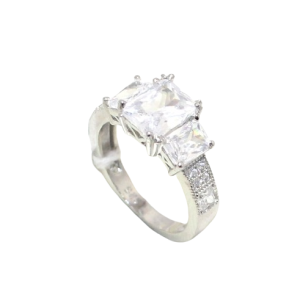 Rajasthan Gems Ring 925 Sterling Silver Cubic Zirconia CZ Zircon Stone Women Handmade Gift i467